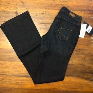 NWT David Kahn Nikki mid rise skinny bootcut jeans